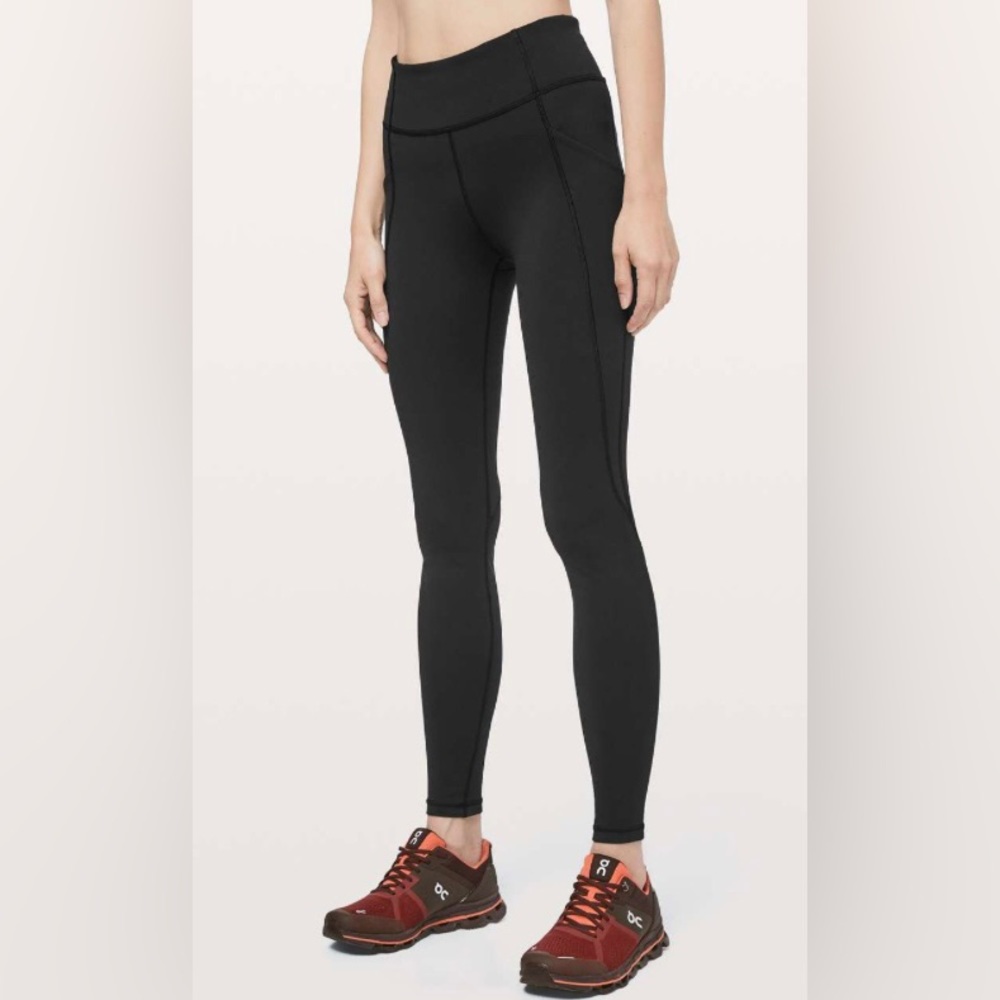 EUC Lululemon Time To Sweat Tight 28" Black size 4